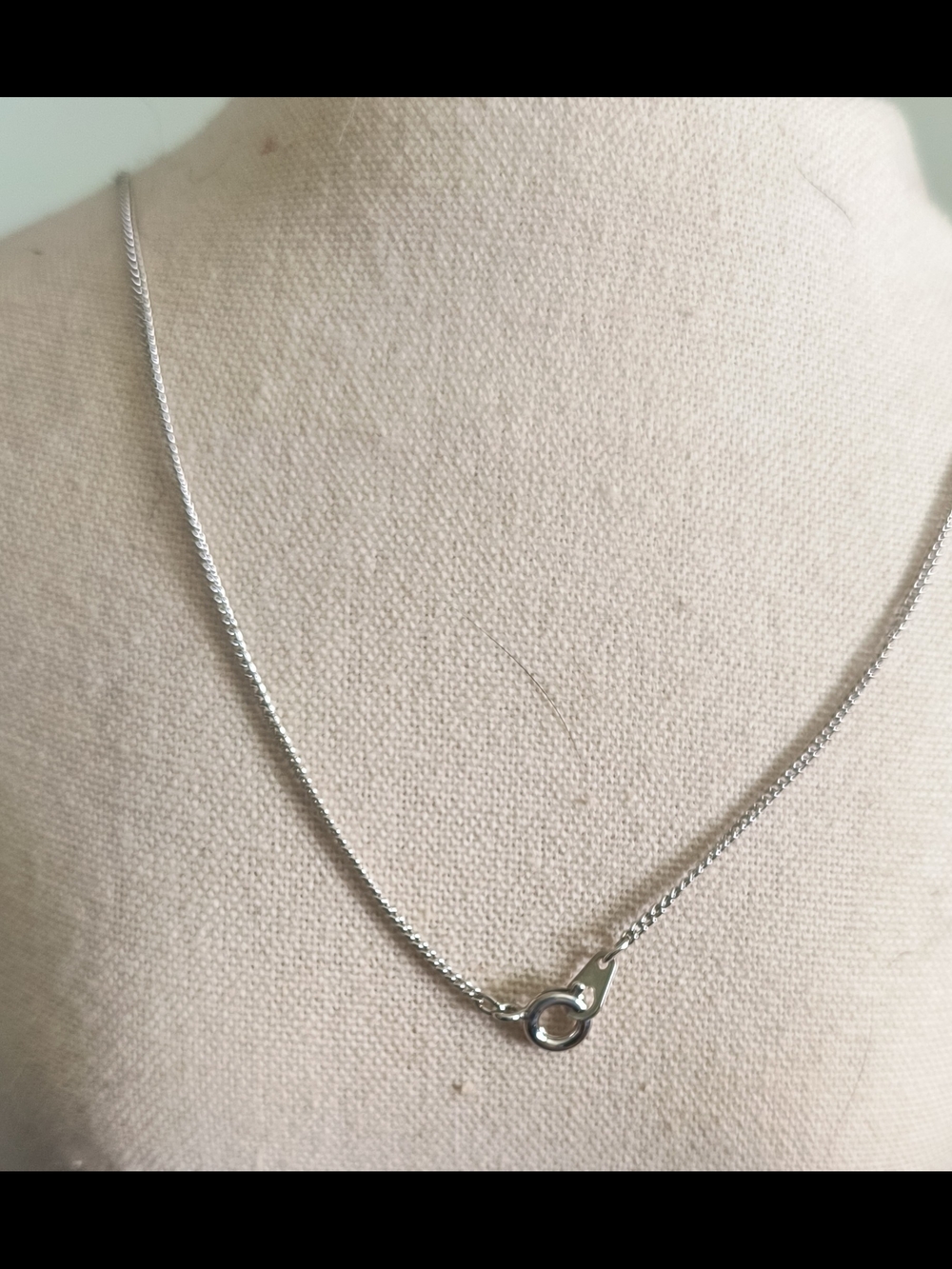 Silver Color Rope Chain Necklace - Silver - Picture 2 of 3